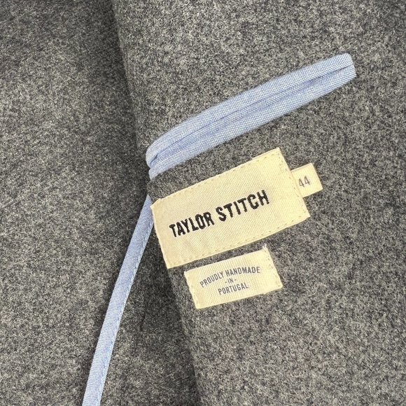 Taylor Stich The Telegraph Jacket in Grey Wool Size 44 Tailored to 42S - Picture 9 of 16